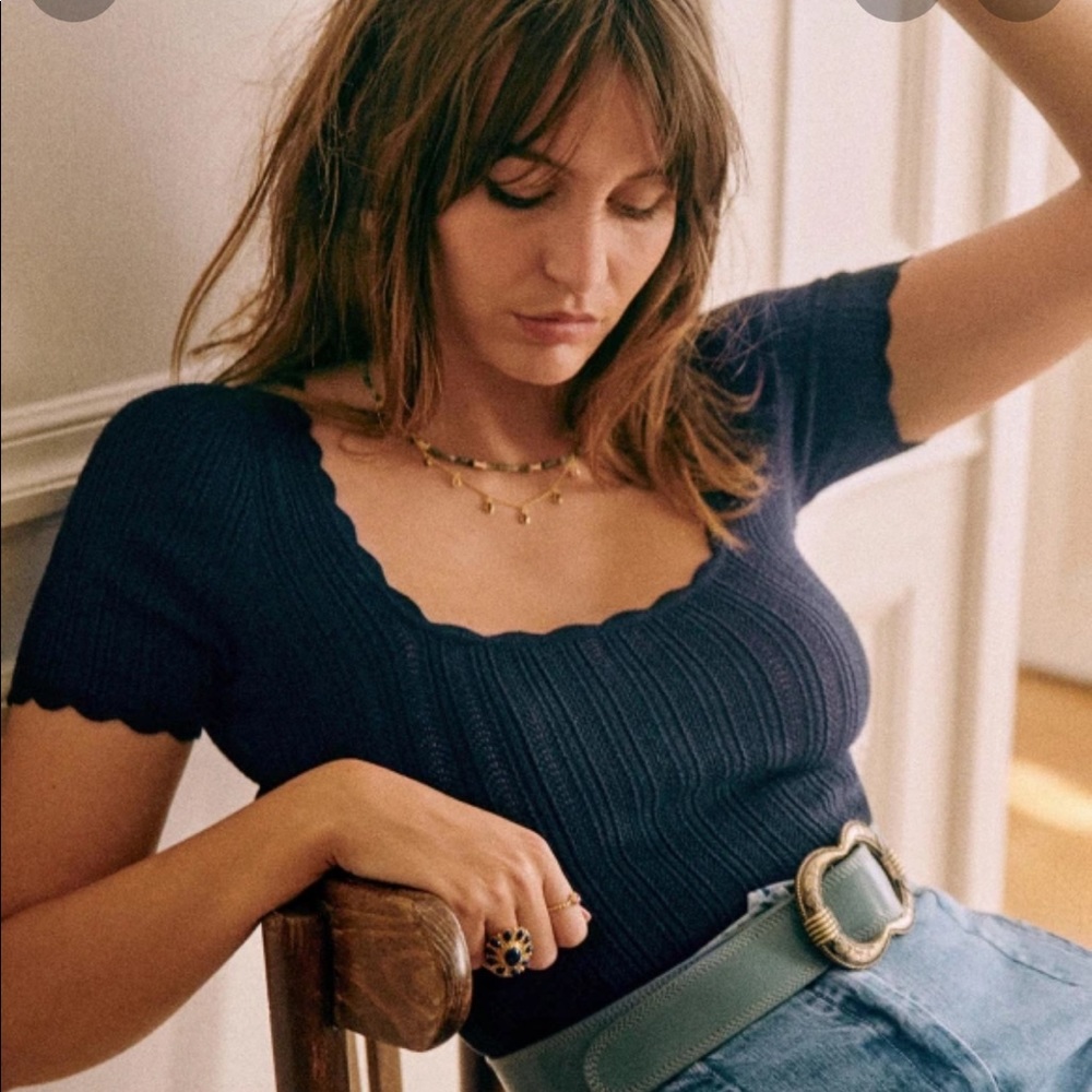 Sezane Anil Jumper XS Navy
